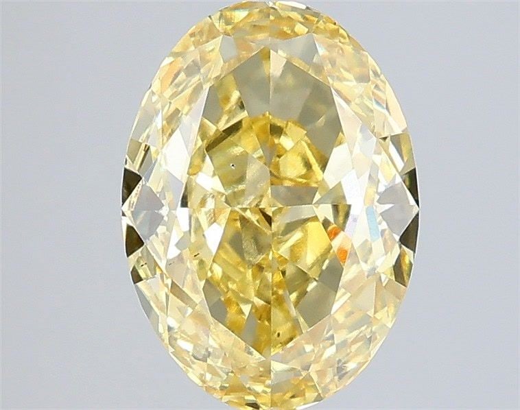 Loose Diamond - OVAL 3.04ct Fancy Intense Yellow VS2: Loose Diamond - OVAL 3.04ct Fancy Intense Yellow VS2 Source: This is a real non-mined Diamond that has been grown in a lab Shape: OVAL Carats: 3.04 Color: Fancy Intense Yellow Certification: IGI Video