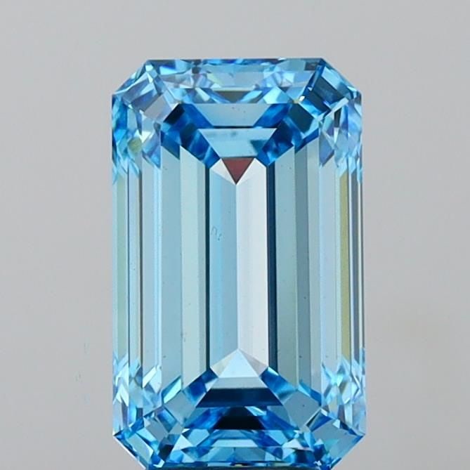 Loose Diamond - EMERALD 5.04ct Fancy Vivid Blue VS1: Loose Diamond - EMERALD 5.04ct Fancy Vivid Blue VS1 Source: This is a real non-mined Diamond that has been grown in a lab Shape: EMERALD Carats: 5.04 Color: Fancy Vivid Blue Certification: IGI Video:
