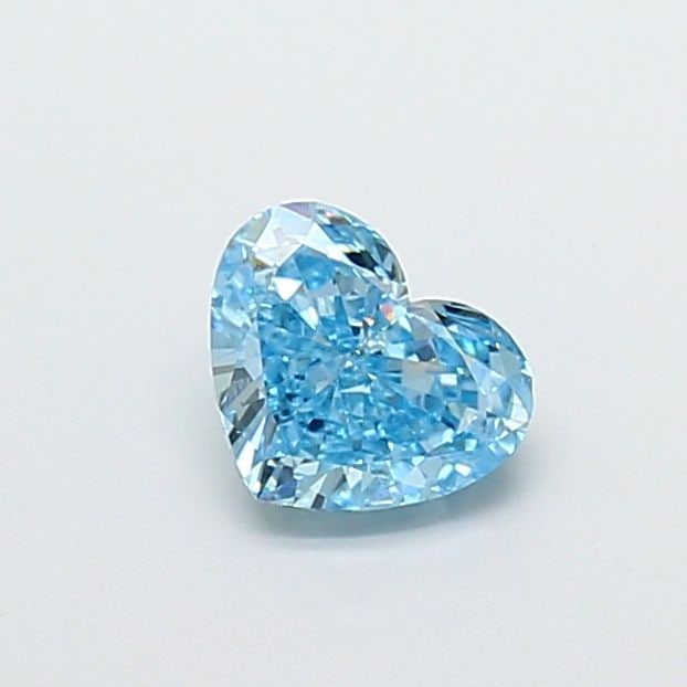 Loose Diamond - HEART 0.9ct Fancy Vivid Blue VS1: Loose Diamond - HEART 0.9ct Fancy Vivid Blue VS1 Source: This is a real non-mined Diamond that has been grown in a lab Shape: HEART Carats: 0.9 Color: Fancy Vivid Blue Certification: IGI Video: