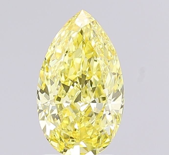 Loose Diamond - PEAR 1.69ct Fancy Intense Yellow VVS2: Loose Diamond - PEAR 1.69ct Fancy Intense Yellow VVS2 Source: This is a real non-mined Diamond that has been grown in a lab Shape: PEAR Carats: 1.69 Color: Fancy Intense Yellow Certification: IGI Addi
