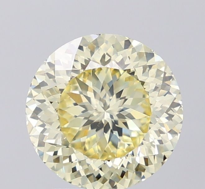 Loose Diamond - ROUND 2.78ct Fancy Light Yellow VS1: Loose Diamond - ROUND 2.78ct Fancy Light Yellow VS1 Source: This is a real non-mined Diamond that has been grown in a lab Shape: ROUND Carats: 2.78 Color: Fancy Light Yellow Certification: IGI Video: