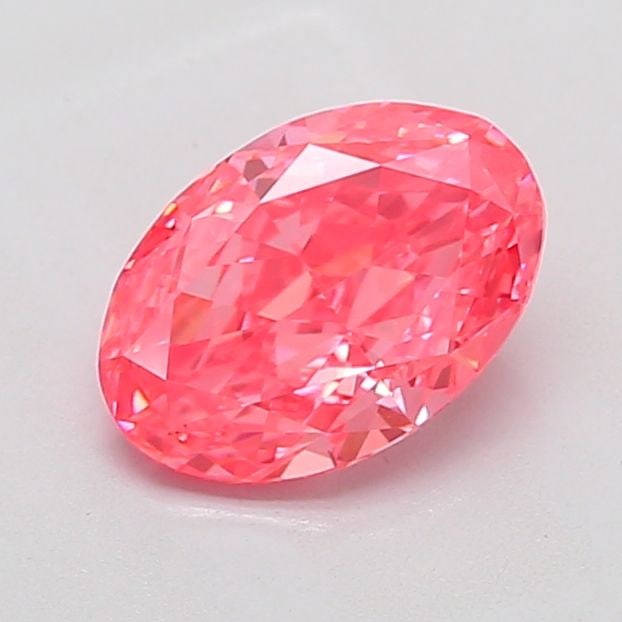 Loose Diamond - OVAL 1.59ct Fancy Vivid Pink VS1: Loose Diamond - OVAL 1.59ct Fancy Vivid Pink VS1 Source: This is a real non-mined Diamond that has been grown in a lab Shape: OVAL Carats: 1.59 Color: Fancy Vivid Pink Certification: IGI Video: