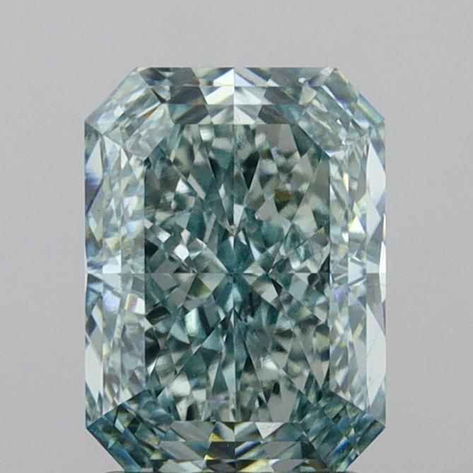 Loose Diamond - RADIANT 2.06ct Fancy Vivid Green VS1: Loose Diamond - RADIANT 2.06ct Fancy Vivid Green VS1 Source: This is a real non-mined Diamond that has been grown in a lab Shape: RADIANT Carats: 2.06 Color: Fancy Vivid Green Certification: IGI Video
