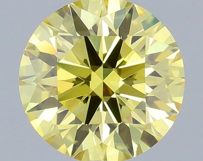 Ideal Loose Diamond - ROUND 0.67ct Fancy Vivid Yellow VVS1: Ideal Loose Diamond - ROUND 0.67ct Fancy Vivid Yellow VVS1 Source: This is a real non-mined Diamond that has been grown in a lab Shape: ROUND Carats: 0.67 Color: Fancy Vivid Yellow Certification: IGI 