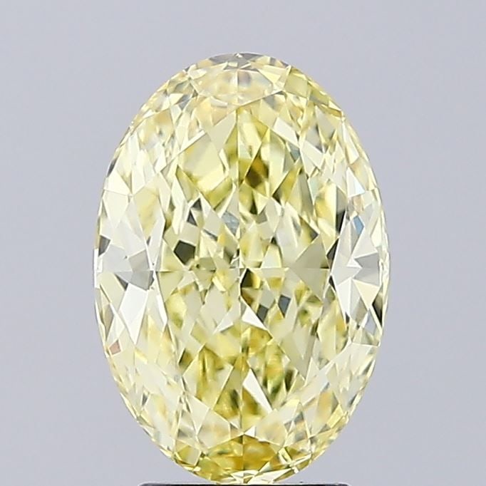Loose Diamond - OVAL 3.14ct Fancy Intense Yellow VVS2: Loose Diamond - OVAL 3.14ct Fancy Intense Yellow VVS2 Source: This is a real non-mined Diamond that has been grown in a lab Shape: OVAL Carats: 3.14 Color: Fancy Intense Yellow Certification: IGI Vide