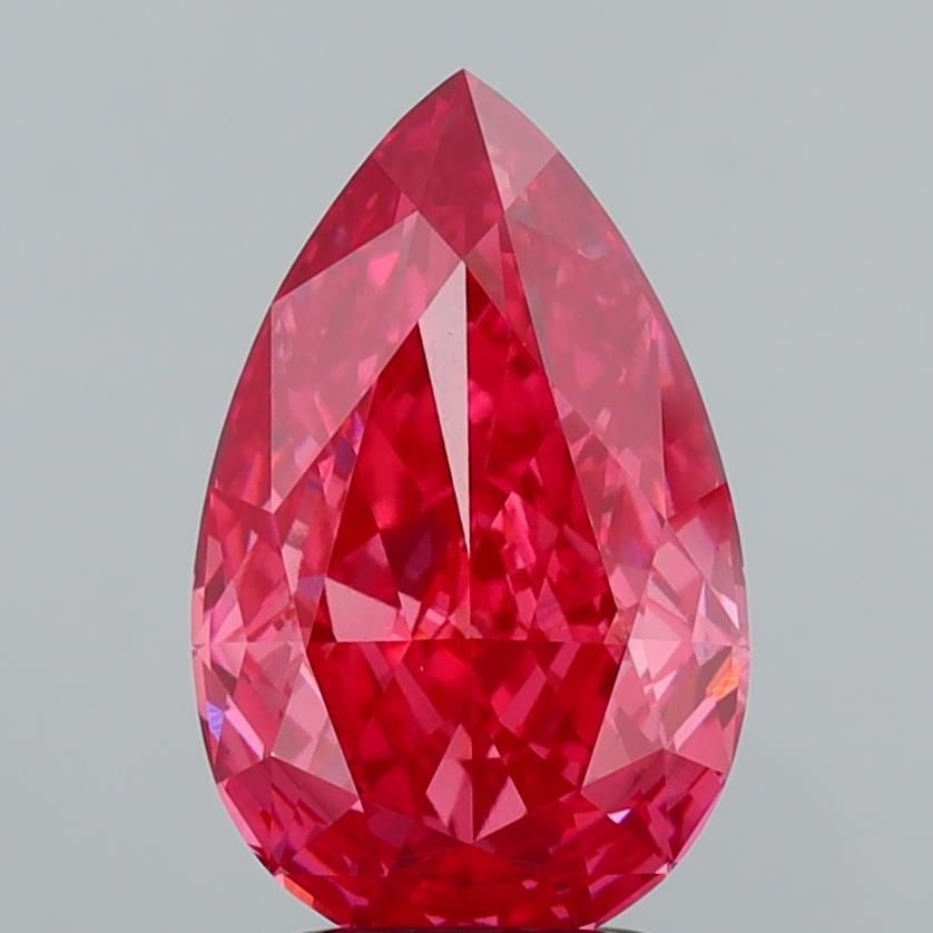 Loose Diamond - PEAR 3.22ct Fancy Vivid Pink VS1: Loose Diamond - PEAR 3.22ct Fancy Vivid Pink VS1 Source: This is a real non-mined Diamond that has been grown in a lab Shape: PEAR Carats: 3.22 Color: Fancy Vivid Pink Certification: IGI Video: