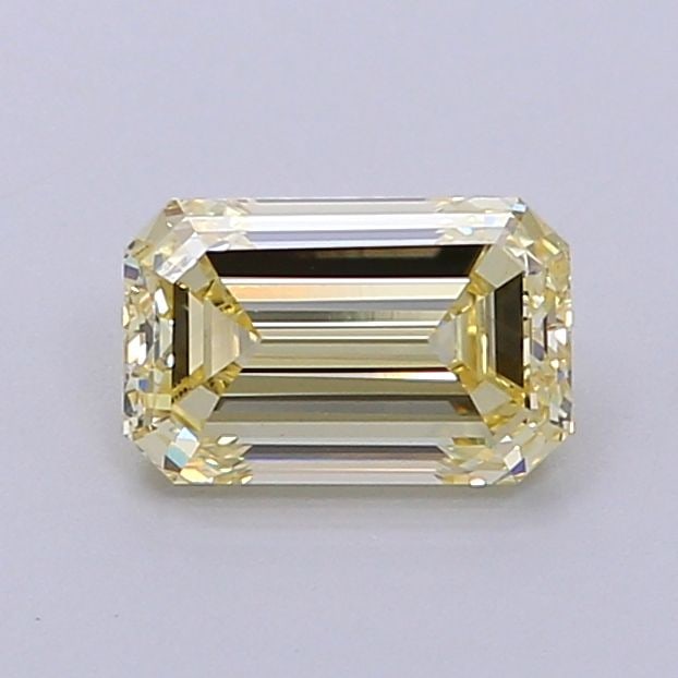 Loose Diamond - EMERALD 1.13ct Fancy Yellow VS1: Loose Diamond - EMERALD 1.13ct Fancy Yellow VS1 Source: This is a real non-mined Diamond that has been grown in a lab Shape: EMERALD Carats: 1.13 Color: Fancy Yellow Certification: IGI Video: