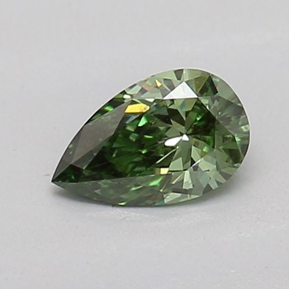 Loose Diamond - PEAR 0.23ct Fancy Vivid Green SI1: Loose Diamond - PEAR 0.23ct Fancy Vivid Green SI1 Source: This is a real non-mined Diamond that has been grown in a lab Shape: PEAR Carats: 0.23 Color: Fancy Vivid Green Certification: IGI Additional 
