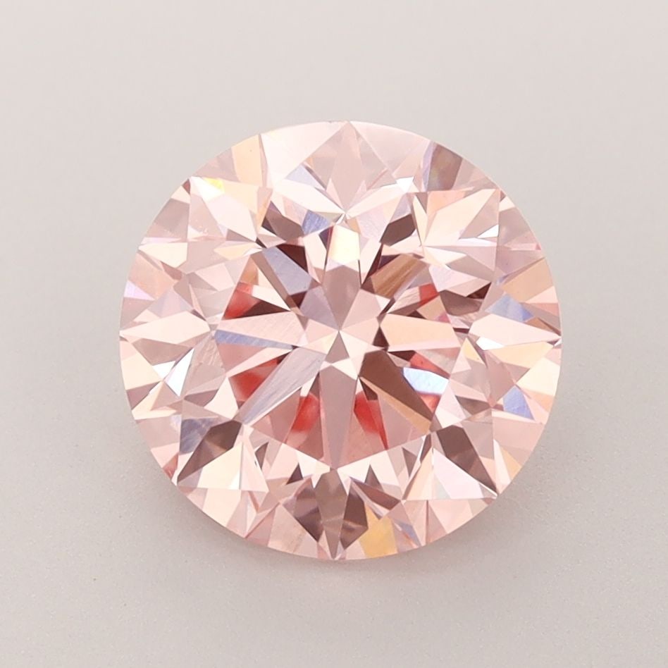 Loose Diamond - ROUND 3.02ct Fancy Vivid Pink VS1: Loose Diamond - ROUND 3.02ct Fancy Vivid Pink VS1 Source: This is a real non-mined Diamond that has been grown in a lab Shape: ROUND Carats: 3.02 Color: Fancy Vivid Pink Certification: IGI Video: