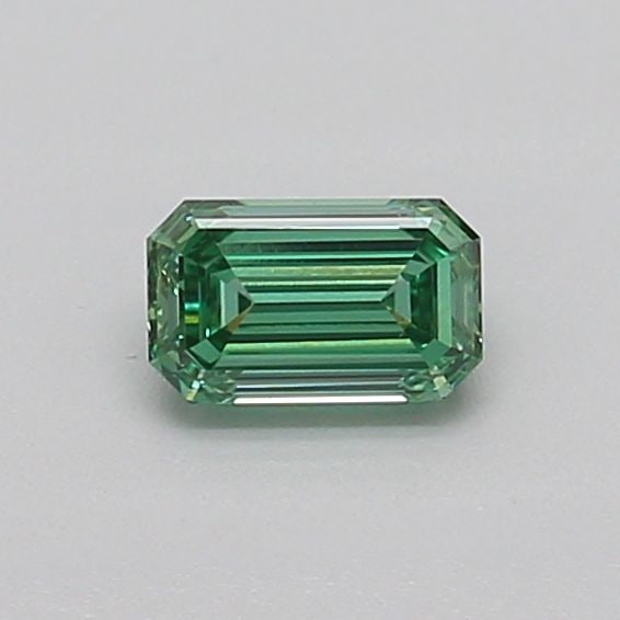 Loose Diamond - EMERALD 0.32ct Fancy Vivid Green VS2: Loose Diamond - EMERALD 0.32ct Fancy Vivid Green VS2 Source: This is a real non-mined Diamond that has been grown in a lab Shape: EMERALD Carats: 0.32 Color: Fancy Vivid Green Certification: IGI Video