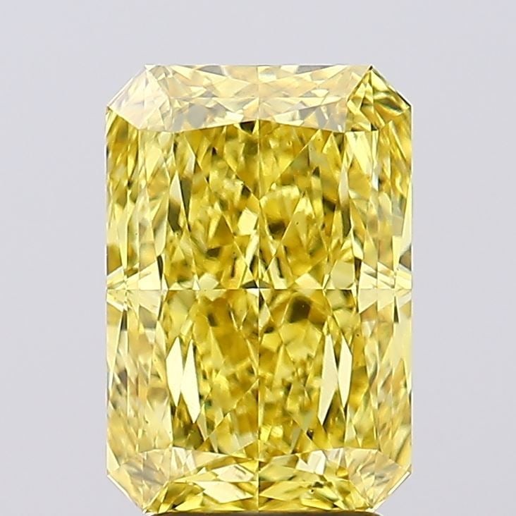 Loose Diamond - RADIANT 4.14ct Fancy Vivid Yellow VS2: Loose Diamond - RADIANT 4.14ct Fancy Vivid Yellow VS2 Source: This is a real non-mined Diamond that has been grown in a lab Shape: RADIANT Carats: 4.14 Color: Fancy Vivid Yellow Certification: IGI