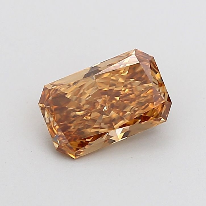 Loose Diamond - RADIANT 1.02ct Fancy Orange Brown VS1: Loose Diamond - RADIANT 1.02ct Fancy Orange Brown VS1 Source: This is a real non-mined Diamond that has been grown in a lab Shape: RADIANT Carats: 1.02 Color: Fancy Orange Brown Certification: IGI