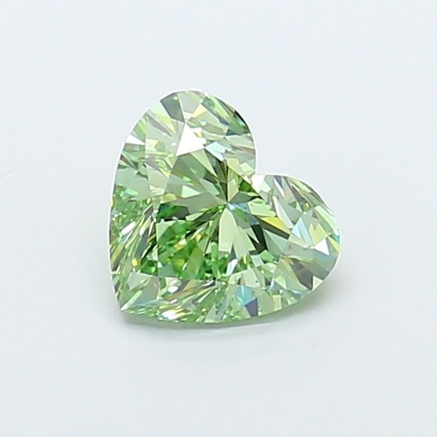Loose Diamond - HEART 1.55ct Fancy Vivid Green VS1: Loose Diamond - HEART 1.55ct Fancy Vivid Green VS1 Source: This is a real non-mined Diamond that has been grown in a lab Shape: HEART Carats: 1.55 Color: Fancy Vivid Green Certification: IGI Video: