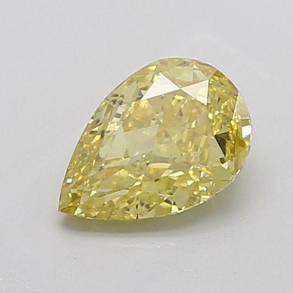 Loose Diamond - PEAR 2.13ct Fancy Vivid Yellow VS2: Loose Diamond - PEAR 2.13ct Fancy Vivid Yellow VS2 Source: This is a real non-mined Diamond that has been grown in a lab Shape: PEAR Carats: 2.13 Color: Fancy Vivid Yellow Certification: IGI Video: