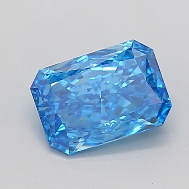 Loose Diamond - RADIANT 0.91ct Fancy Vivid Blue VS2: Loose Diamond - RADIANT 0.91ct Fancy Vivid Blue VS2 Source: This is a real non-mined Diamond that has been grown in a lab Shape: RADIANT Carats: 0.91 Color: Fancy Vivid Blue Certification: IGI Video: