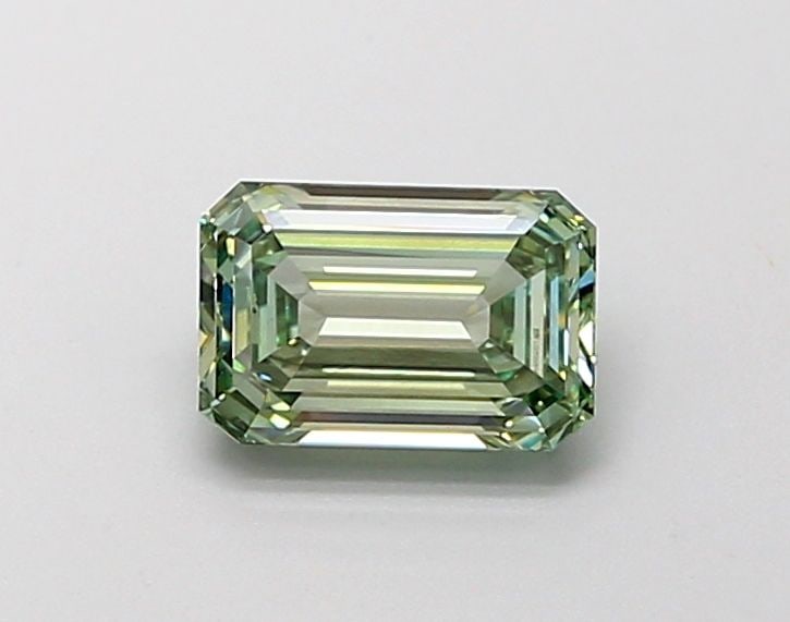 Loose Diamond - EMERALD 1.1ct Fancy Vivid Green VVS2: Loose Diamond - EMERALD 1.1ct Fancy Vivid Green VVS2 Source: This is a real non-mined Diamond that has been grown in a lab Shape: EMERALD Carats: 1.1 Color: Fancy Vivid Green Certification: IGI Video: