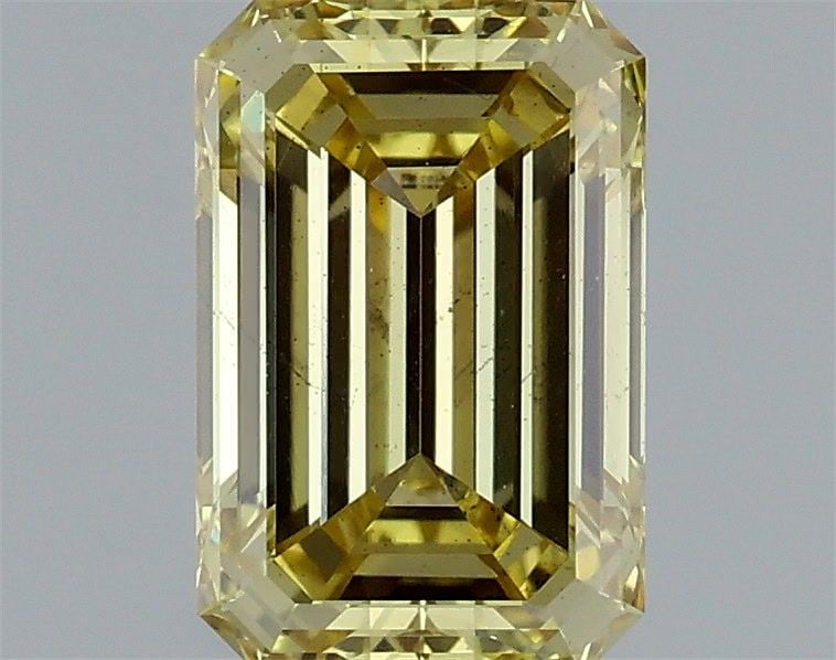 Loose Diamond - EMERALD 1.12ct Fancy Intense Yellow SI1: Loose Diamond - EMERALD 1.12ct Fancy Intense Yellow SI1 Source: This is a real non-mined Diamond that has been grown in a lab Shape: EMERALD Carats: 1.12 Color: Fancy Intense Yellow Certification: IGI