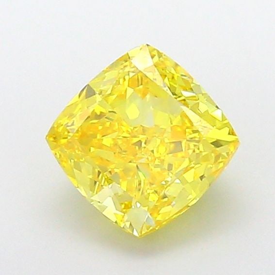 Loose Diamond - CUSHION BRILLIANT 2.0ct Fancy Vivid Yellow VVS2: Loose Diamond - CUSHION BRILLIANT 2.0ct Fancy Vivid Yellow VVS2 Source: This is a real non-mined Diamond that has been grown in a lab Shape: CUSHION BRILLIANT Carats: 2.0 Color: Fancy Vivid Yellow Cer