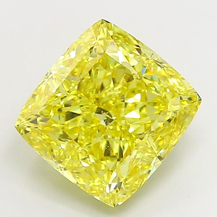 Loose Diamond - CUSHION MODIFIED 8.09ct Fancy Vivid Yellow VS1: Loose Diamond - CUSHION MODIFIED 8.09ct Fancy Vivid Yellow VS1 Source: This is a real non-mined Diamond that has been grown in a lab Shape: CUSHION MODIFIED Carats: 8.09 Color: Fancy Vivid Yellow Cert