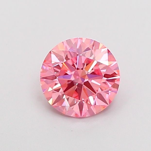 Ideal Loose Diamond - ROUND 0.95ct Fancy Vivid Pink VS2: Ideal Loose Diamond - ROUND 0.95ct Fancy Vivid Pink VS2 Source: This is a real non-mined Diamond that has been grown in a lab Shape: ROUND Carats: 0.95 Color: Fancy Vivid Pink Certification: IGI Video