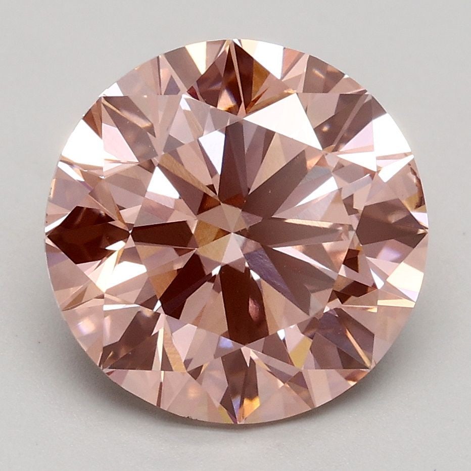 Loose Diamond - ROUND 3.01ct Fancy Intense Pink VS2: Loose Diamond - ROUND 3.01ct Fancy Intense Pink VS2 Source: This is a real non-mined Diamond that has been grown in a lab Shape: ROUND Carats: 3.01 Color: Fancy Intense Pink Certification: IGI Video: