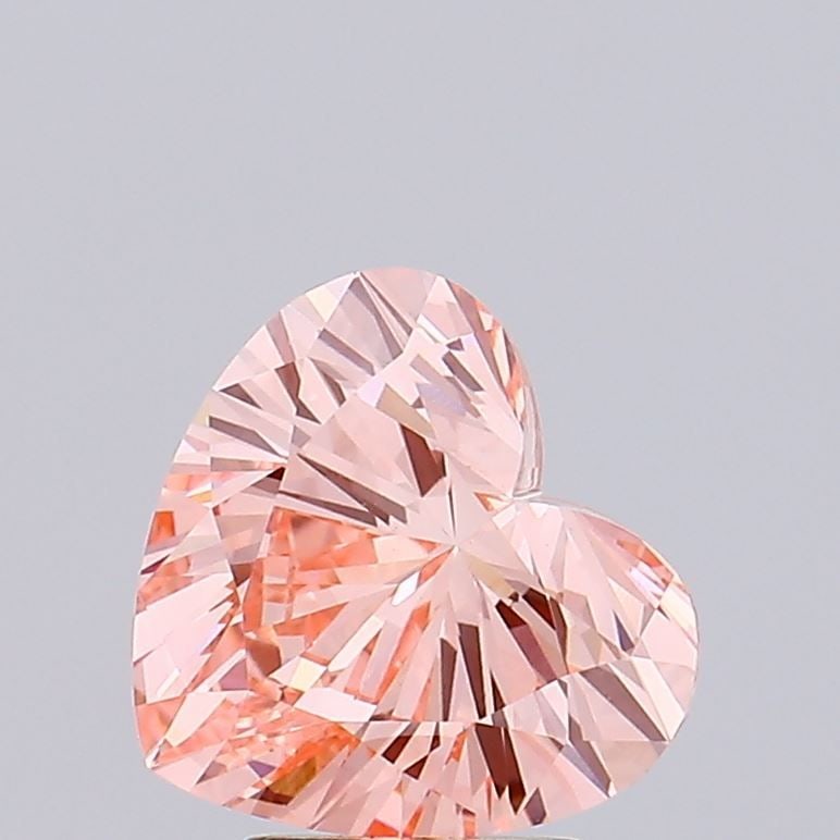 Loose Diamond - HEART 3.09ct Fancy Vivid Pink VS1: Loose Diamond - HEART 3.09ct Fancy Vivid Pink VS1 Source: This is a real non-mined Diamond that has been grown in a lab Shape: HEART Carats: 3.09 Color: Fancy Vivid Pink Certification: IGI Video: