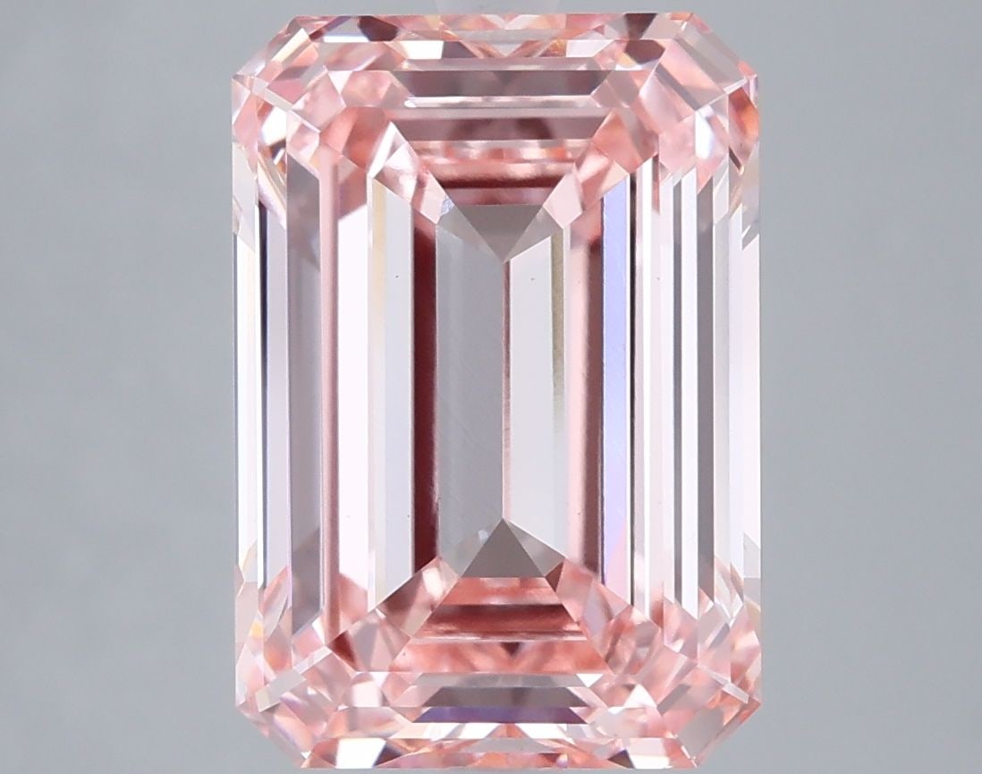 Loose Diamond - EMERALD 6.07ct Fancy Intense Pink VVS2: Loose Diamond - EMERALD 6.07ct Fancy Intense Pink VVS2 Source: This is a real non-mined Diamond that has been grown in a lab Shape: EMERALD Carats: 6.07 Color: Fancy Intense Pink Certification: IGI Vi