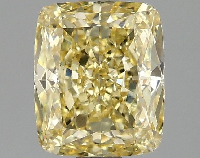 Loose Diamond - CUSHION MODIFIED 1.59ct Fancy Intense Yellow VS1: Loose Diamond - CUSHION MODIFIED 1.59ct Fancy Intense Yellow VS1 Source: This is a real non-mined Diamond that has been grown in a lab Shape: CUSHION MODIFIED Carats: 1.59 Color: Fancy Intense Yellow 