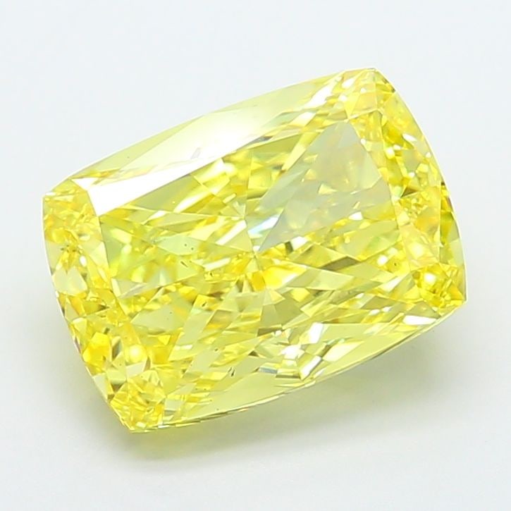 Loose Diamond - CUSHION MODIFIED 7.03ct Fancy Vivid Yellow VS2: Loose Diamond - CUSHION MODIFIED 7.03ct Fancy Vivid Yellow VS2 Source: This is a real non-mined Diamond that has been grown in a lab Shape: CUSHION MODIFIED Carats: 7.03 Color: Fancy Vivid Yellow Cert