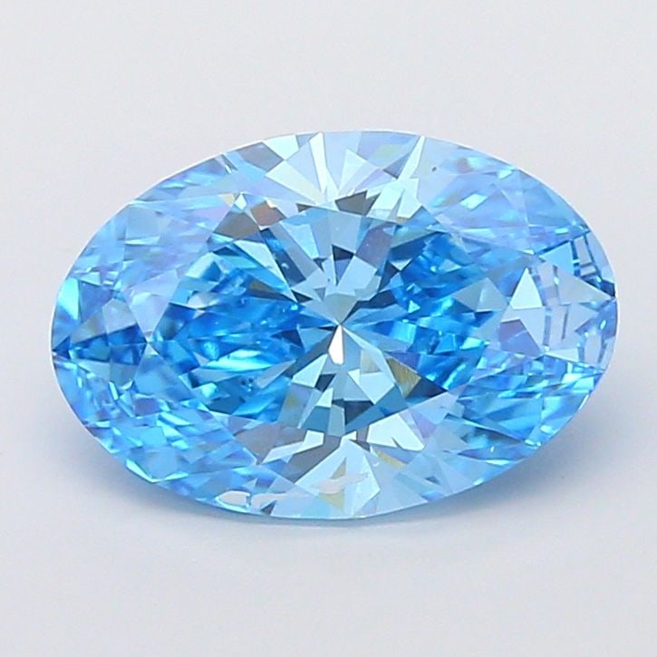 Loose Diamond - OVAL 5.07ct Fancy Vivid Blue VS1: Loose Diamond - OVAL 5.07ct Fancy Vivid Blue VS1 Source: This is a real non-mined Diamond that has been grown in a lab Shape: OVAL Carats: 5.07 Color: Fancy Vivid Blue Certification: IGI Video: