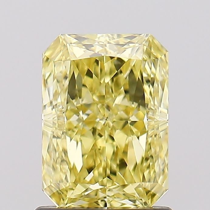 Loose Diamond - RADIANT 1.34ct Fancy Intense Yellow VVS2: Loose Diamond - RADIANT 1.34ct Fancy Intense Yellow VVS2 Source: This is a real non-mined Diamond that has been grown in a lab Shape: RADIANT Carats: 1.34 Color: Fancy Intense Yellow Certification: IG