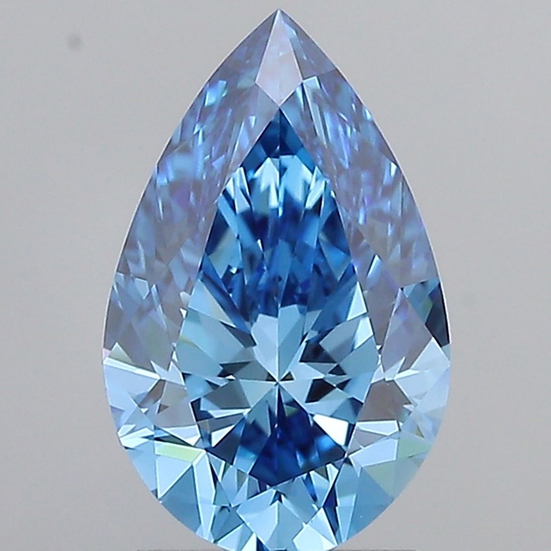 Loose Diamond - PEAR 2.01ct Fancy Vivid Blue IF: Loose Diamond - PEAR 2.01ct Fancy Vivid Blue IF Source: This is a real non-mined Diamond that has been grown in a lab Shape: PEAR Carats: 2.01 Color: Fancy Vivid Blue Certification: IGI Video: