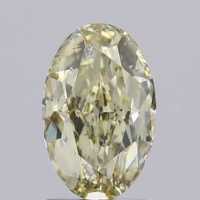 Loose Diamond - OVAL 1.5ct Fancy Light Yellow VS1: Loose Diamond - OVAL 1.5ct Fancy Light Yellow VS1 Source: This is a real non-mined Diamond that has been grown in a lab Shape: OVAL Carats: 1.5 Color: Fancy Light Yellow Certification: IGI Video: