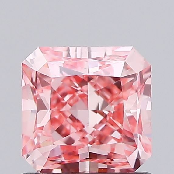 Loose Diamond - SQUARE RADIANT 1.02ct Fancy Vivid Pink VVS2: Loose Diamond - SQUARE RADIANT 1.02ct Fancy Vivid Pink VVS2 Source: This is a real non-mined Diamond that has been grown in a lab Shape: SQUARE RADIANT Carats: 1.02 Color: Fancy Vivid Pink Certificati
