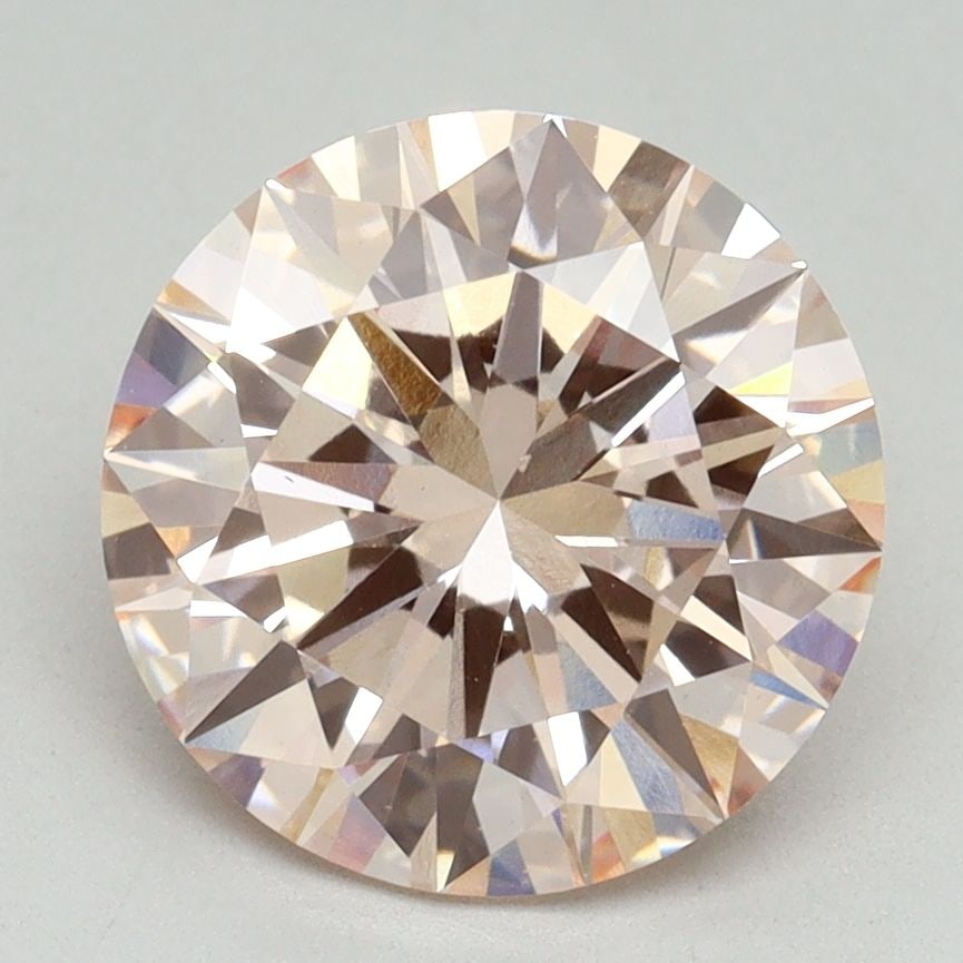 Loose Diamond - ROUND 3.01ct Fancy Pink VS2: Loose Diamond - ROUND 3.01ct Fancy Pink VS2 Source: This is a real non-mined Diamond that has been grown in a lab Shape: ROUND Carats: 3.01 Color: Fancy Pink Certification: IGI Video: