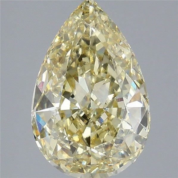 Loose Diamond - PEAR 4.04ct Fancy Yellow VS1: Loose Diamond - PEAR 4.04ct Fancy Yellow VS1 Source: This is a real non-mined Diamond that has been grown in a lab Shape: PEAR Carats: 4.04 Color: Fancy Yellow Certification: IGI Video: