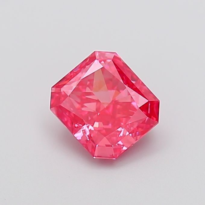 Loose Diamond - RADIANT 1.55ct Fancy Vivid Pink VS1: Loose Diamond - RADIANT 1.55ct Fancy Vivid Pink VS1 Source: This is a real non-mined Diamond that has been grown in a lab Shape: RADIANT Carats: 1.55 Color: Fancy Vivid Pink Certification: IGI Video: