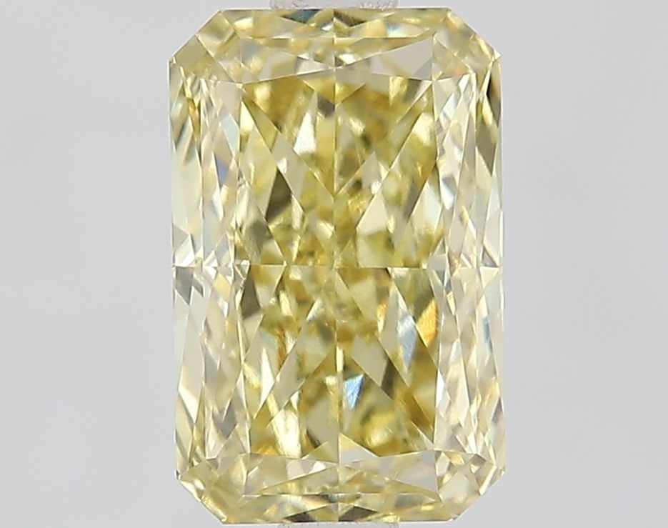 Loose Diamond - RADIANT 2.06ct Fancy Intense Yellow VVS2: Loose Diamond - RADIANT 2.06ct Fancy Intense Yellow VVS2 Source: This is a real non-mined Diamond that has been grown in a lab Shape: RADIANT Carats: 2.06 Color: Fancy Intense Yellow Certification: IG