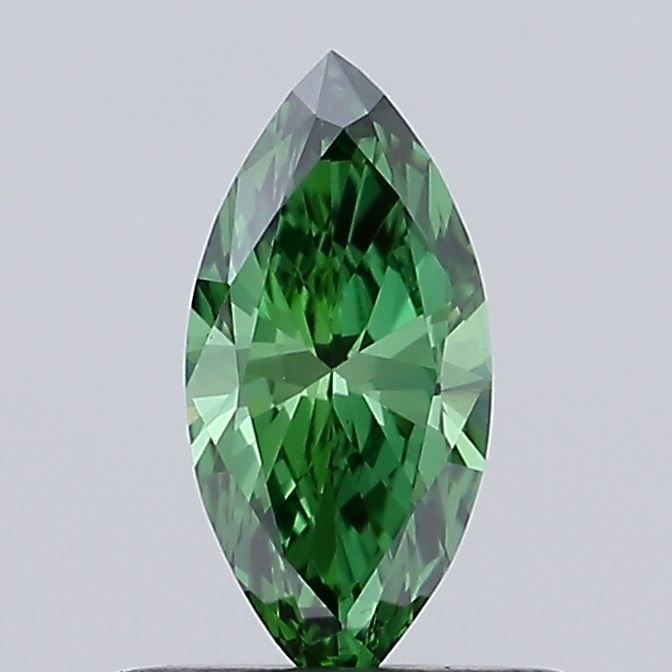 Loose Diamond - MARQUISE 0.23ct Fancy Vivid Green VS1: Loose Diamond - MARQUISE 0.23ct Fancy Vivid Green VS1 Source: This is a real non-mined Diamond that has been grown in a lab Shape: MARQUISE Carats: 0.23 Color: Fancy Vivid Green Certification: NONE Vi