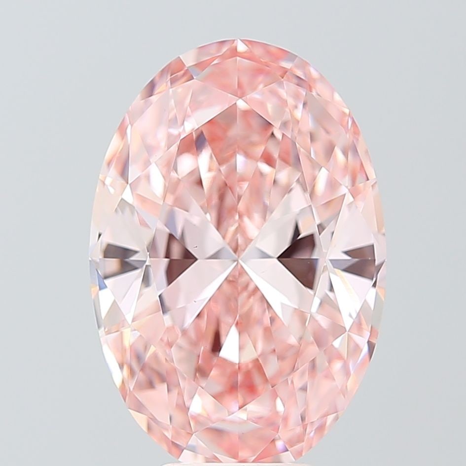 Loose Diamond - OVAL 6.92ct Fancy Vivid Pink VS1: Loose Diamond - OVAL 6.92ct Fancy Vivid Pink VS1 Source: This is a real non-mined Diamond that has been grown in a lab Shape: OVAL Carats: 6.92 Color: Fancy Vivid Pink Certification: IGI Video: