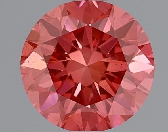 Loose Diamond - ROUND 0.49ct Fancy Vivid Pink VS2: Loose Diamond - ROUND 0.49ct Fancy Vivid Pink VS2 Source: This is a real non-mined Diamond that has been grown in a lab Shape: ROUND Carats: 0.49 Color: Fancy Vivid Pink Certification: IGI Video: