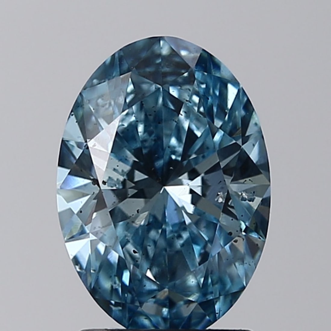 Loose Diamond - OVAL 1.01ct Fancy Intense Blue SI2: Loose Diamond - OVAL 1.01ct Fancy Intense Blue SI2 Source: This is a real non-mined Diamond that has been grown in a lab Shape: OVAL Carats: 1.01 Color: Fancy Intense Blue Certification: IGI Video: