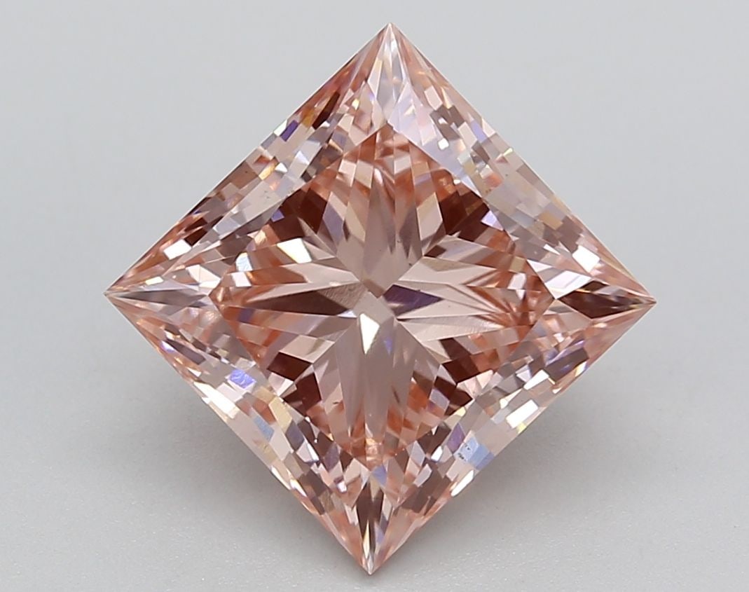 Loose Diamond - PRINCESS 4.3ct Fancy Intense Pink VS1: Loose Diamond - PRINCESS 4.3ct Fancy Intense Pink VS1 Source: This is a real non-mined Diamond that has been grown in a lab Shape: PRINCESS Carats: 4.3 Color: Fancy Intense Pink Certification: IGI Vid