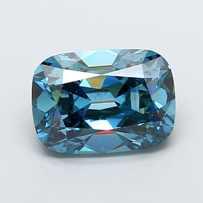 Loose Diamond - CUSHION BRILLIANT 3.02ct Fancy Vivid Blue VS2 (1 of 1)