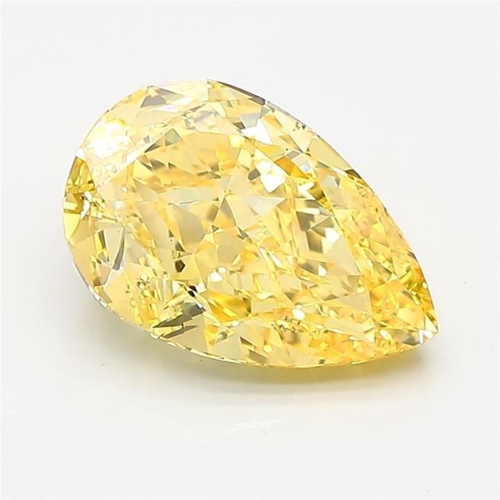 Loose Diamond - PEAR 3.04ct Fancy Vivid Yellow VS2: Loose Diamond - PEAR 3.04ct Fancy Vivid Yellow VS2 Source: This is a real non-mined Diamond that has been grown in a lab Shape: PEAR Carats: 3.04 Color: Fancy Vivid Yellow Certification: IGI Video: