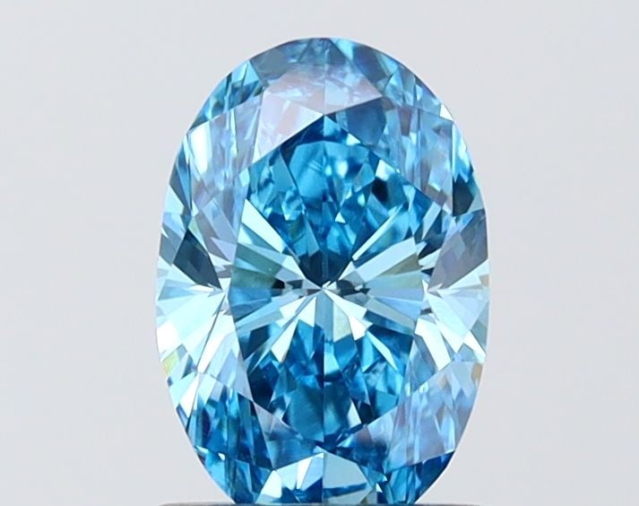 Loose Diamond - OVAL 1.06ct Fancy Vivid Blue VVS2: Loose Diamond - OVAL 1.06ct Fancy Vivid Blue VVS2 Source: This is a real non-mined Diamond that has been grown in a lab Shape: OVAL Carats: 1.06 Color: Fancy Vivid Blue Certification: IGI Video:
