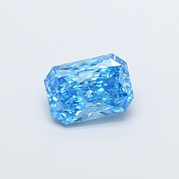 Loose Diamond - RADIANT 1.07ct Fancy Vivid Blue VS2: Loose Diamond - RADIANT 1.07ct Fancy Vivid Blue VS2 Source: This is a real non-mined Diamond that has been grown in a lab Shape: RADIANT Carats: 1.07 Color: Fancy Vivid Blue Certification: IGI Video: