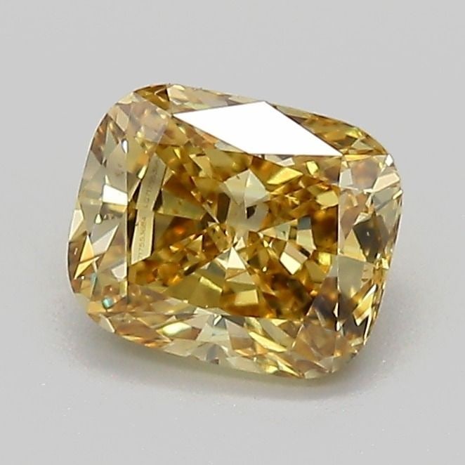 Loose Diamond - CUSHION MODIFIED 1.03ct Fancy Intense Yellow SI1: Loose Diamond - CUSHION MODIFIED 1.03ct Fancy Intense Yellow SI1 Source: This is a real non-mined Diamond that has been grown in a lab Shape: CUSHION MODIFIED Carats: 1.03 Color: Fancy Intense Yellow 