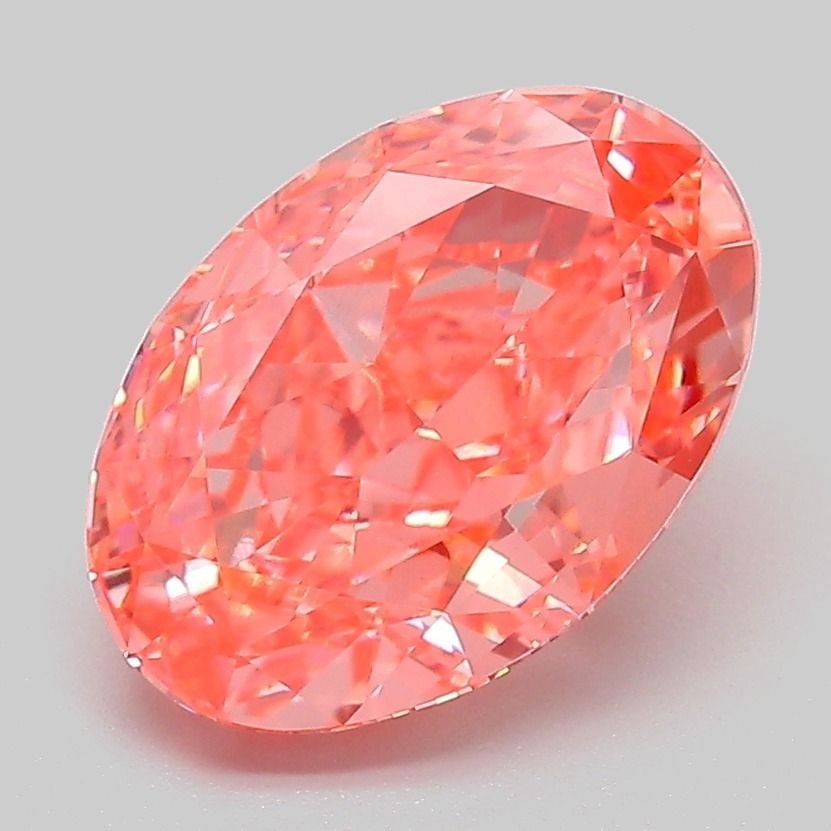 Loose Diamond - OVAL 3.06ct Fancy Vivid Pink VS1: Loose Diamond - OVAL 3.06ct Fancy Vivid Pink VS1 Source: This is a real non-mined Diamond that has been grown in a lab Shape: OVAL Carats: 3.06 Color: Fancy Vivid Pink Certification: IGI Video: