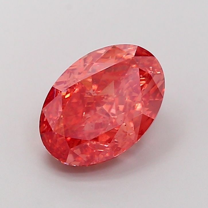 Loose Diamond - OVAL 3.61ct Fancy Vivid Orangey Pink VS2: Loose Diamond - OVAL 3.61ct Fancy Vivid Orangey Pink VS2 Source: This is a real non-mined Diamond that has been grown in a lab Shape: OVAL Carats: 3.61 Color: Fancy Vivid Orangey Pink Certification: I